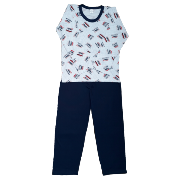 0367 Pijama Comprido Marinho NCFS 10 12 14